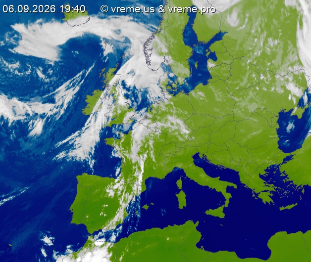 Oblačnost Evropa