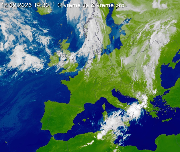 Oblačnost Evropa