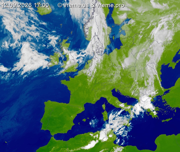 Oblačnost Evropa