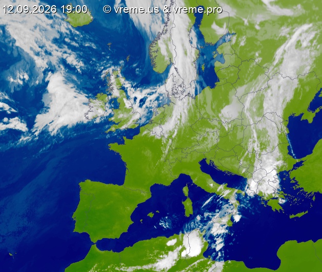 Oblačnost Evropa