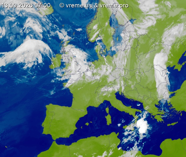 Oblačnost Evropa