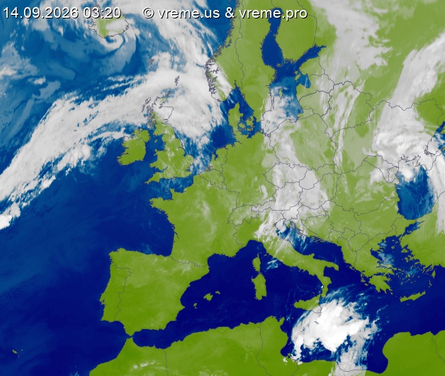 Oblačnost Evropa