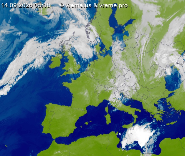 Oblačnost Evropa