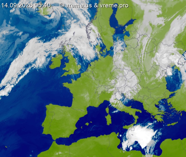 Oblačnost Evropa
