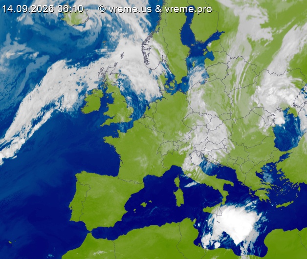 Oblačnost Evropa