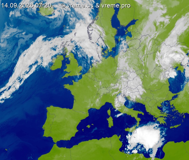 Oblačnost Evropa