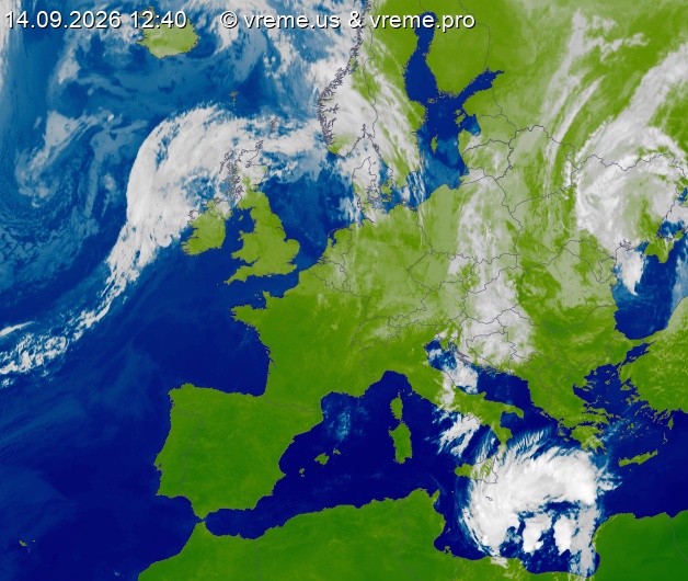 Oblačnost Evropa