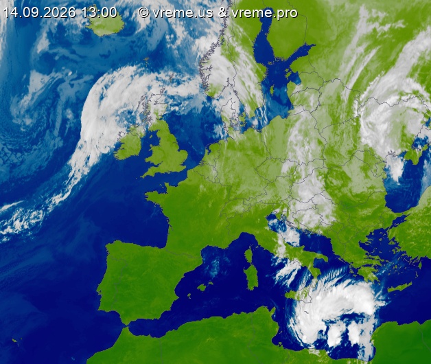 Oblačnost Evropa
