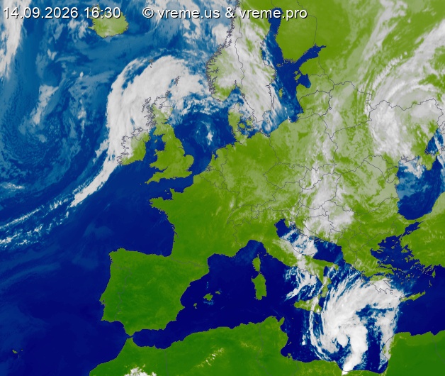 Oblačnost Evropa