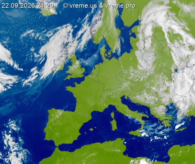 Oblačnost Evropa