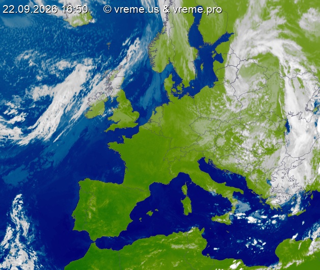 Oblačnost Evropa