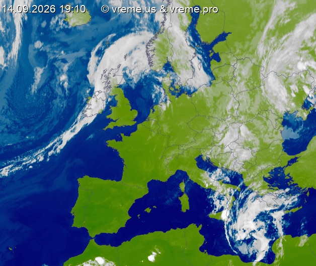 Oblačnost Evropa