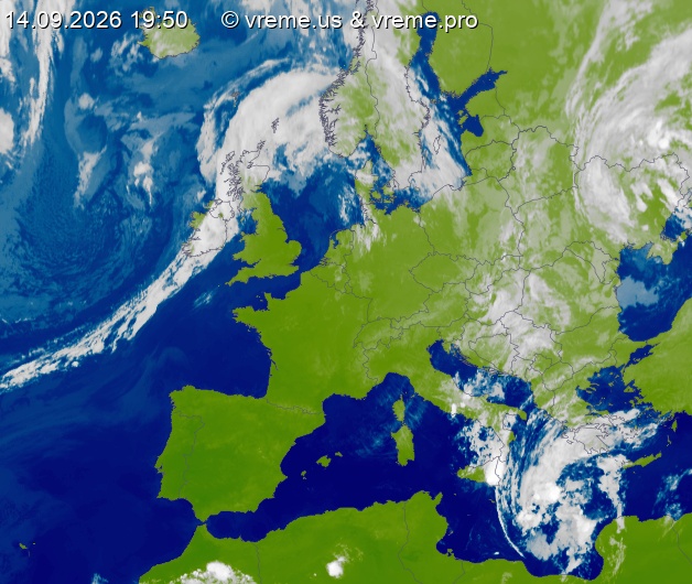 Oblačnost Evropa