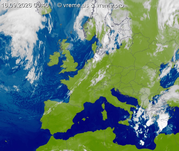Oblačnost Evropa