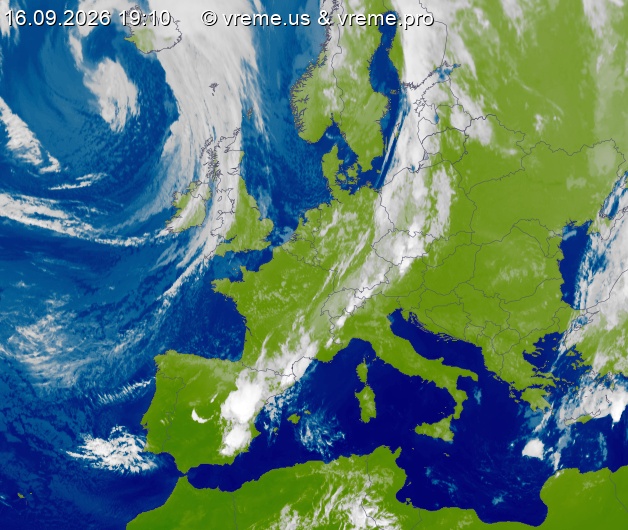 Oblačnost Evropa