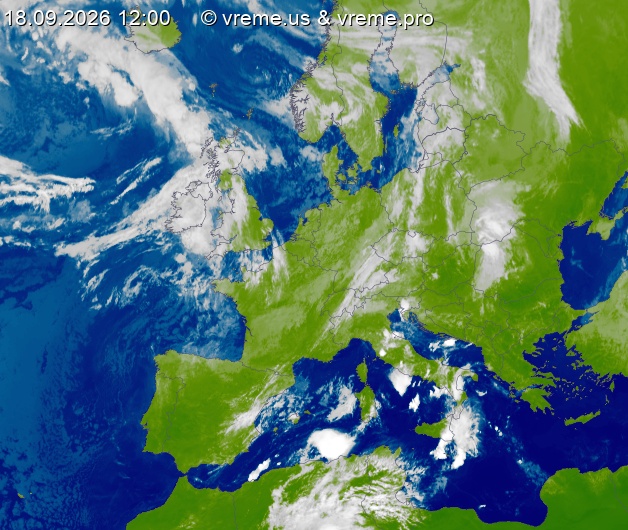 Oblačnost Evropa