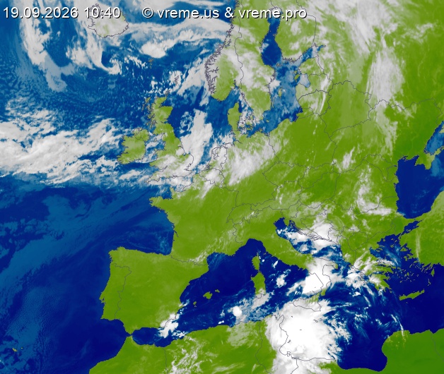 Oblačnost Evropa