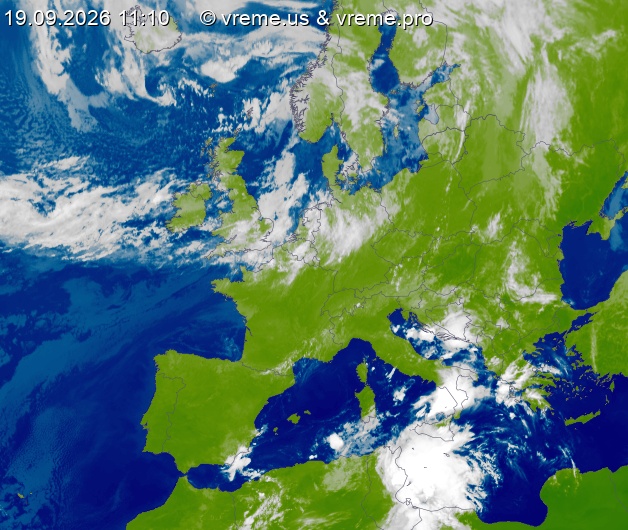 Oblačnost Evropa
