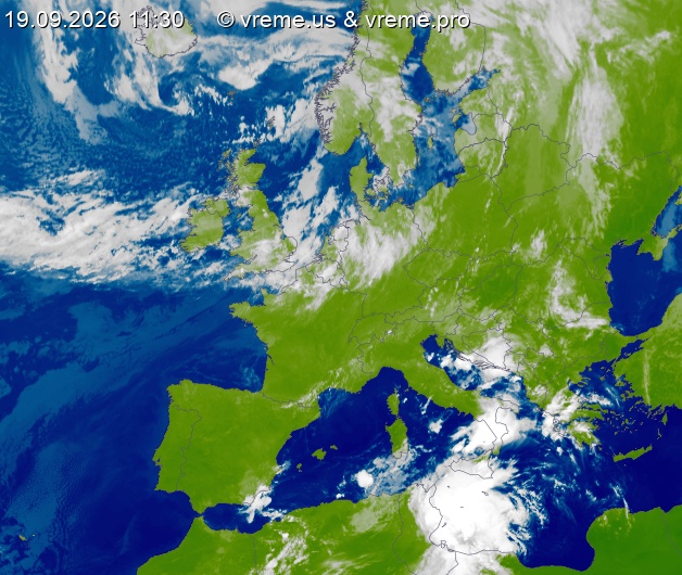 Oblačnost Evropa
