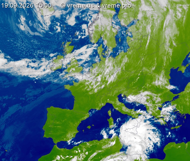 Oblačnost Evropa
