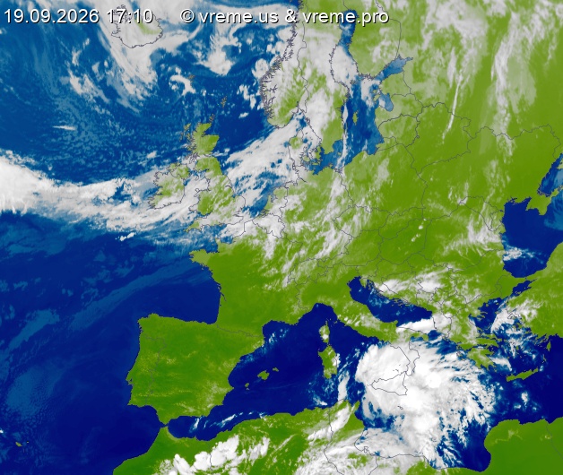 Oblačnost Evropa