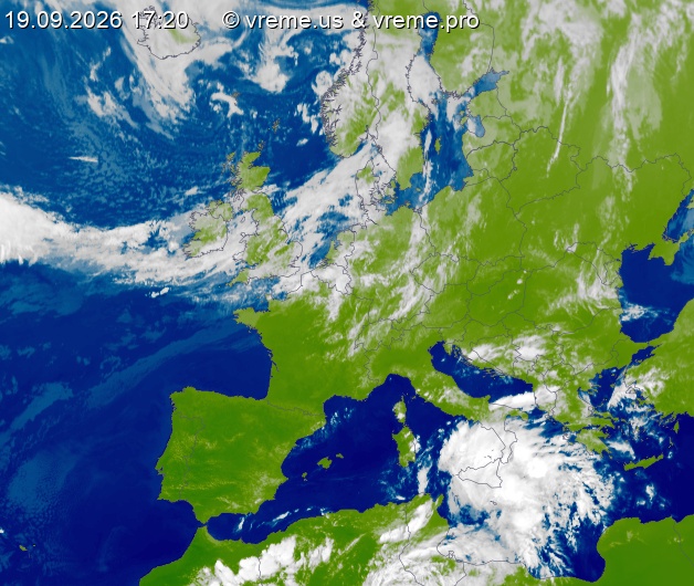 Oblačnost Evropa