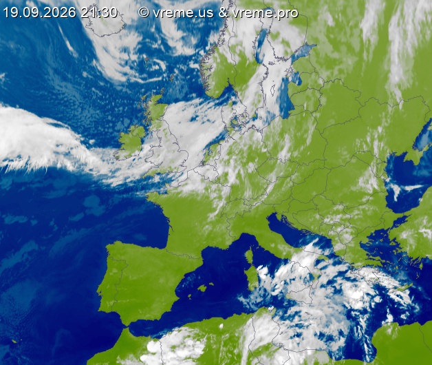 Oblačnost Evropa