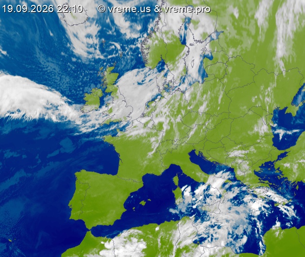 Oblačnost Evropa