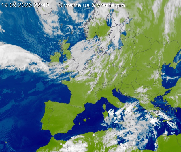 Oblačnost Evropa
