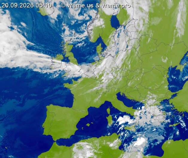 Oblačnost Evropa