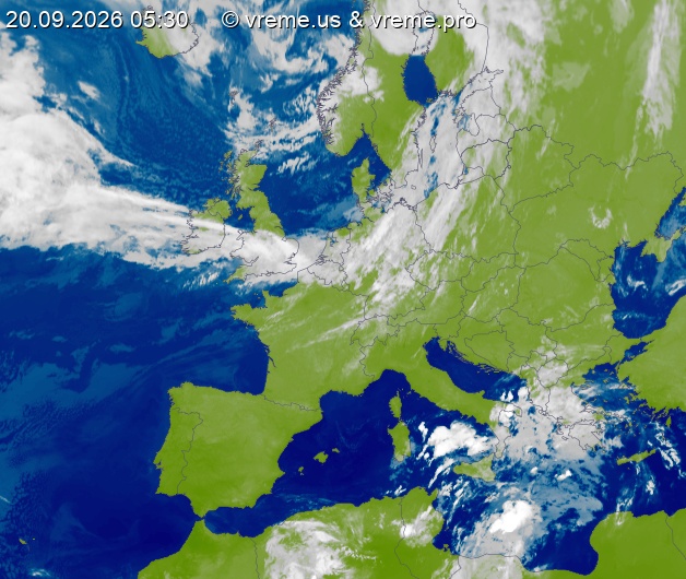 Oblačnost Evropa