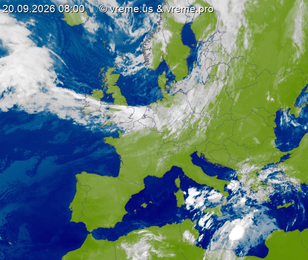 Oblačnost Evropa