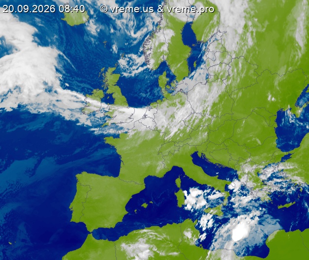 Oblačnost Evropa
