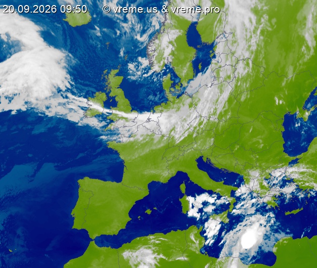 Oblačnost Evropa