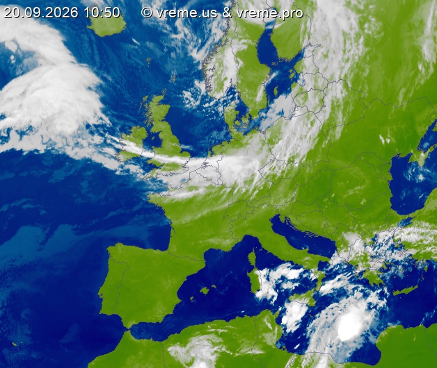 Oblačnost Evropa