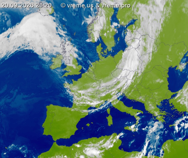 Oblačnost Evropa