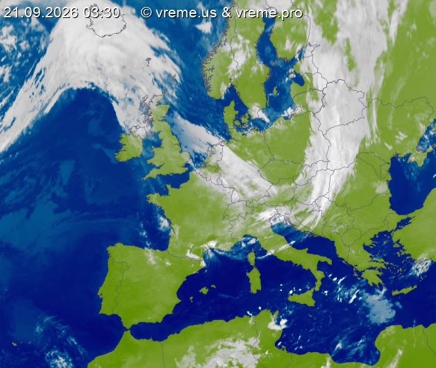 Oblačnost Evropa