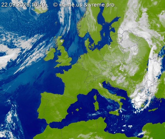 Oblačnost Evropa