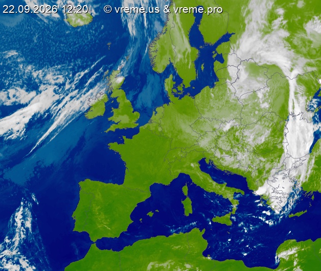 Oblačnost Evropa