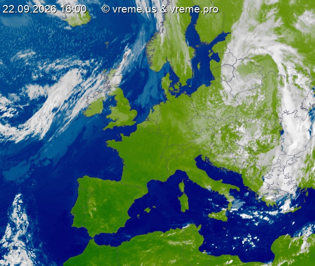 Oblačnost Evropa