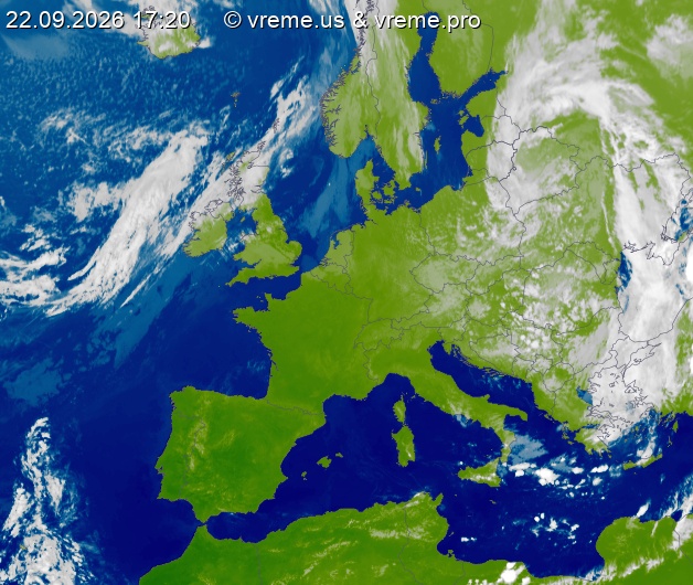 Oblačnost Evropa