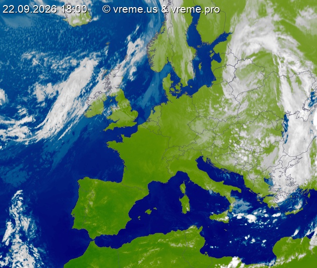 Oblačnost Evropa