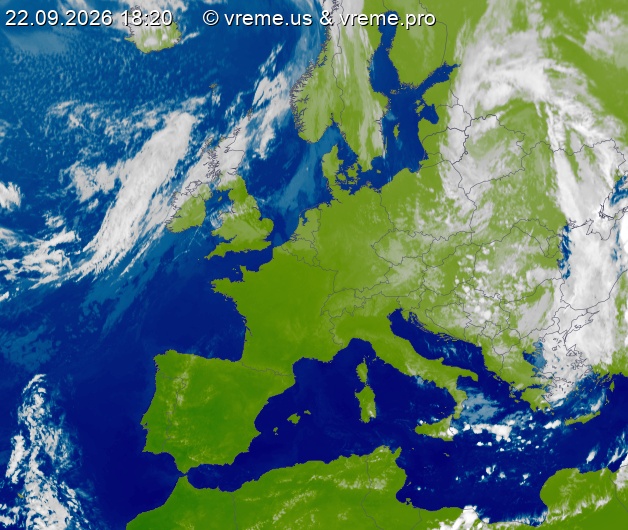 Oblačnost Evropa