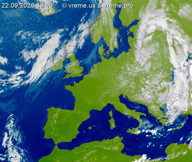 Oblačnost Evropa
