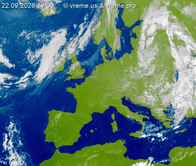 Oblačnost Evropa