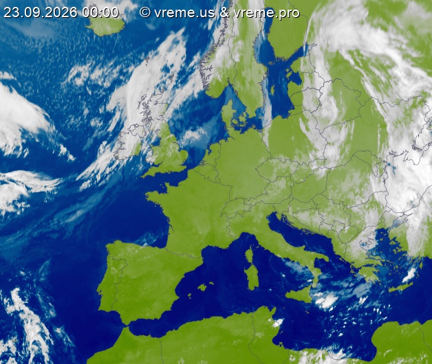 Oblačnost Evropa