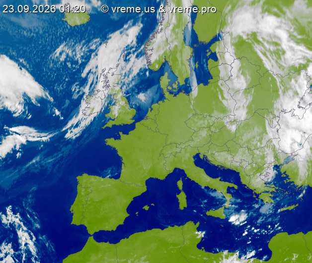 Oblačnost Evropa