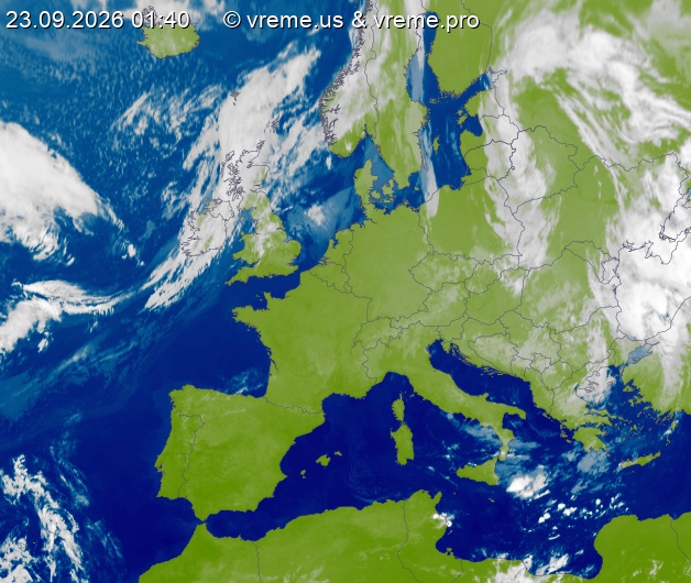 Oblačnost Evropa