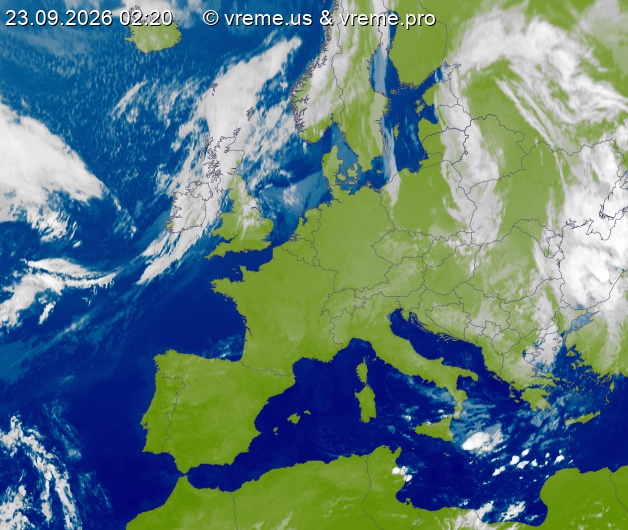 Oblačnost Evropa
