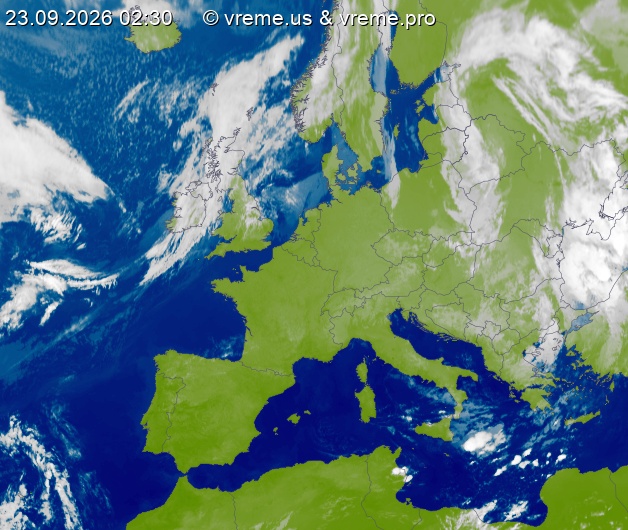 Oblačnost Evropa